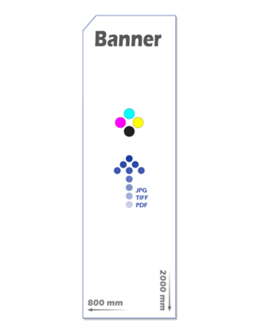 Banner 200x80 cm