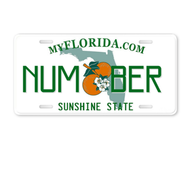 Florida License Plate